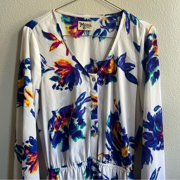 Show Me Your MuMu Red Rocks Romper in Petal Paint - White and Blue - Size S - Picture 6 of 10